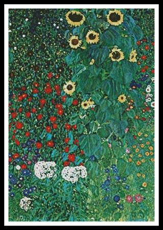 Garden With Sunflowers - Artecy Cross Stitch