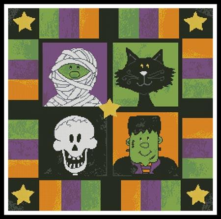 Boo To You Square  - Artecy Cross Stitch