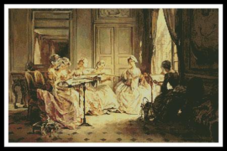 An Afternoon Embroidering - Artecy Cross Stitch