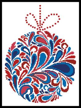 Colourful Christmas Bauble 1 - Artecy Cross Stitch