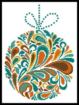 Colourful Christmas Bauble 2 - Artecy Cross Stitch