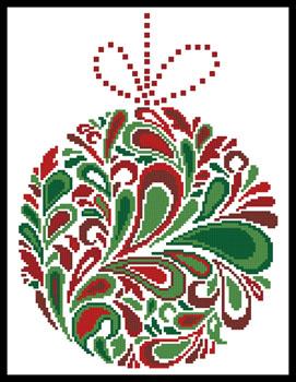 Colourful Christmas Bauble 3 - Artecy Cross Stitch