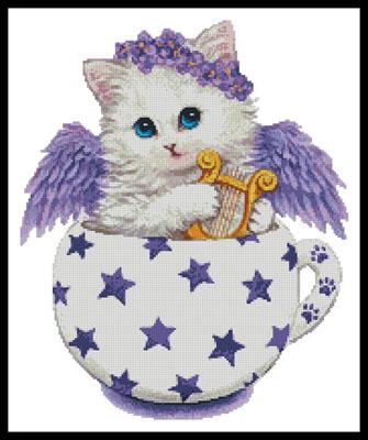 Angel Kitty Cup - Artecy Cross Stitch