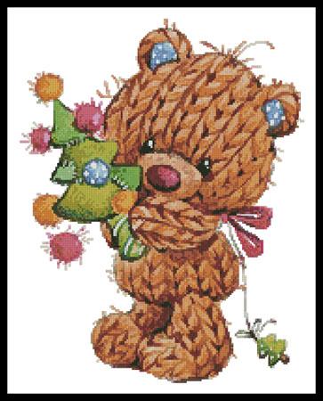 Knitted Christmas Teddy - Artecy Cross Stitch