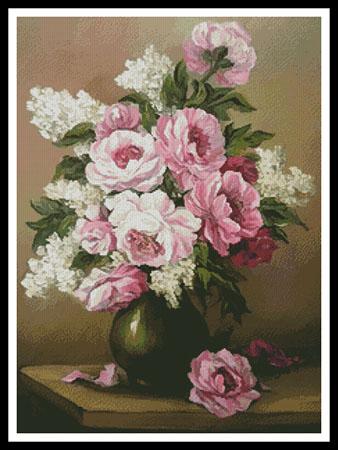 Peony And Lilac - Artecy Cross Stitch