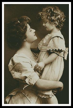 Vintage Mother And Daughter - Artecy Cross Stitch