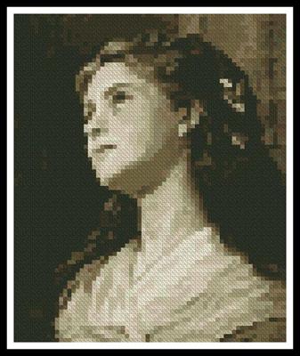 Mini Portrait Young Girl - Artecy Cross Stitch