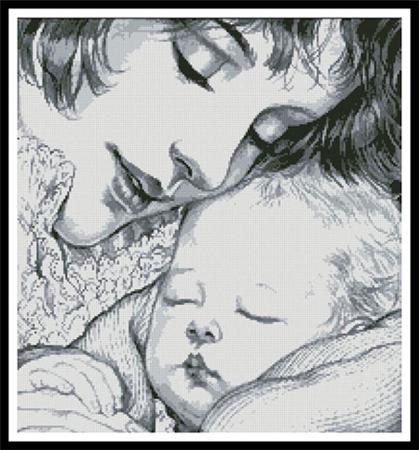 Mother Holding Baby - Artecy Cross Stitch