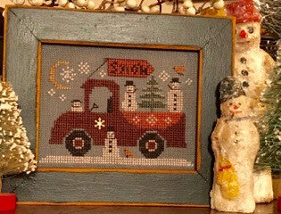 Traveling Snowmen Truck - Homespun Elegance