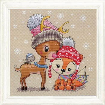 Cute Deer Fox And Friend - Les Petites Croix De Lucie
