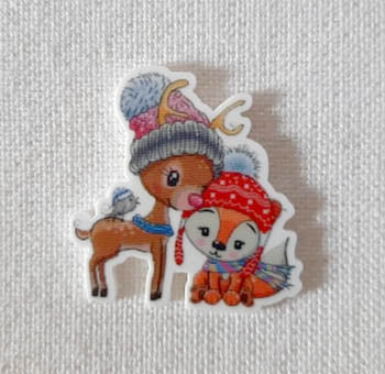 Cute Deer Fox And friend Magnet - Les Petites Croix De Lucie