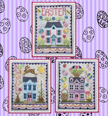 Easter House Trio - Waxing Moon Designs