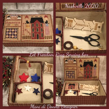 Let Freedom Ring Sewing Box - Mani Di Donna