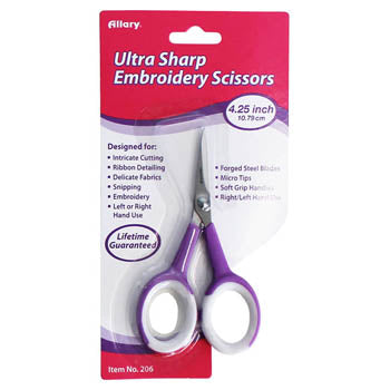 Allary Embroidery Purple Scissors