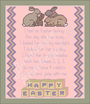 I Had An Easter Bunny - Burdhouse Stitchery