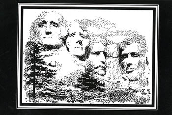 Mount Rushmore, Pen And Ink Series - Ronnie Rowe Designs