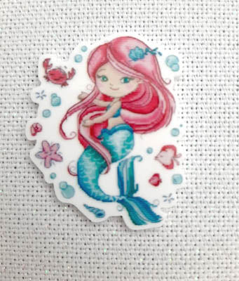 Lili The Little Mermaid Magnet - Les Petites Croix De Lucie