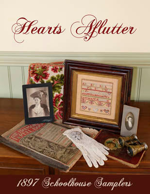 Hearts Aflutter - 1897 Schoolhouse Samplers