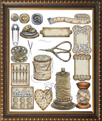 Vintage Sewing Accessories - Les Petites Croix De Lucie