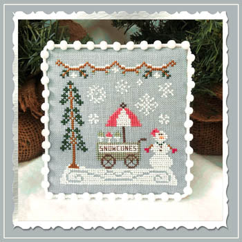 Snow Village 11 - Snow Cone Cart - Country Cottage Needleworks