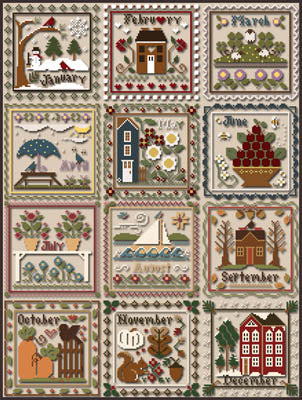 Months Of The Year - Little House Needleworks