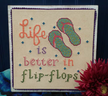 Life Is Better In Flip-Flops - Vintage Needlearts