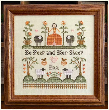 Bo Peep And Her Sheep - Little House Needleworks