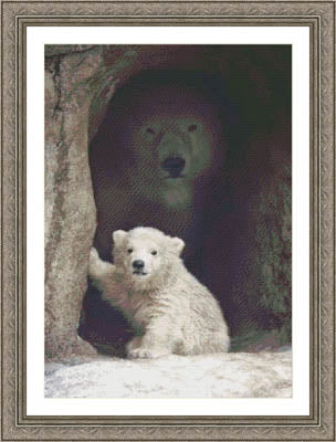 Mama's Watching: Polar Bear Cub - Kustom Krafts