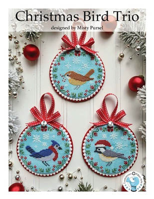 Christmas Bird Trio - Luminous Fiber Arts