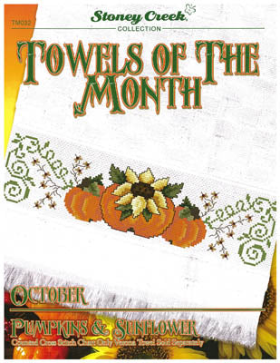 Towels Of The Month: October Pumpkins & Sunflower - Stoney Creek