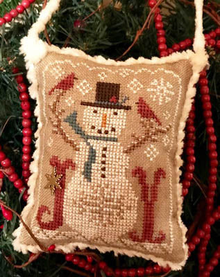 Snow Joyful: 2020 Snowman Ornament - Homespun Elegance