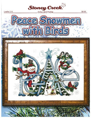 Peace Snowmen With Birds - Stoney Creek