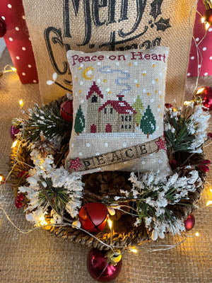 Peace On Heart Pillow - Mani Di Donna