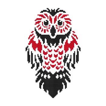 Tribal Owl 05 - Cross Stitch Wonders