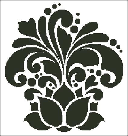 Lotus Silhouette - Charting Creations