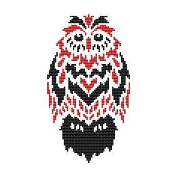 Tribal Owl 07 - Cross Stitch Wonders