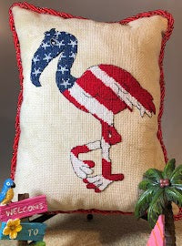 Star Spangled Flamingo - Barefoot Needleart