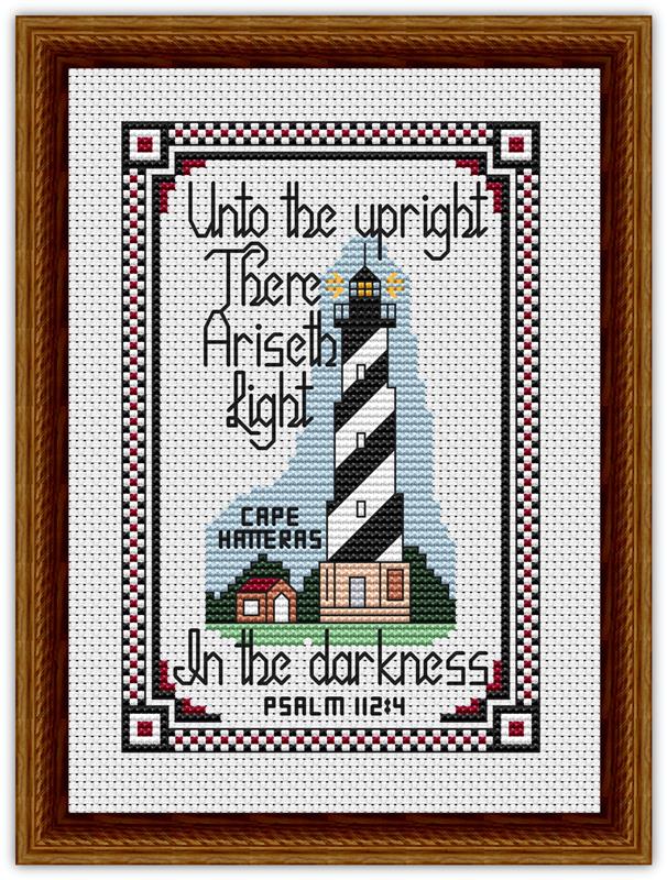 Cape Hatteras Lighthouse / Psalm 112:4a Bible Verse - Happiness Is  HeartMade