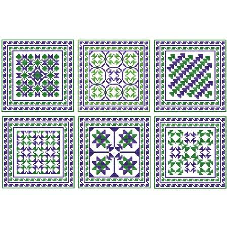 Two Color Blocks - Cross Stitch Wonders