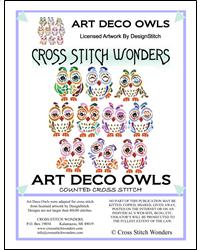 Art Deco Owls - Cross Stitch Wonders