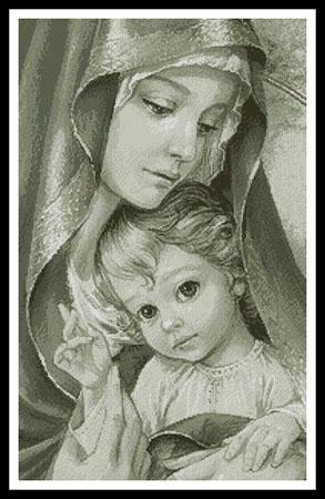 Mother Of God (Sepia) - Artecy Cross Stitch