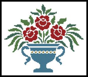 Rose Urn - Artecy Cross Stitch