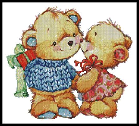 Teddy Kiss - Artecy Cross Stitch