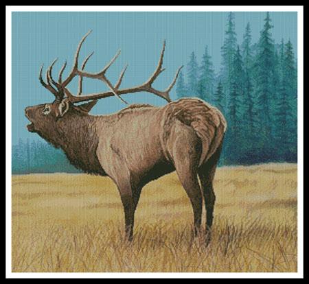 Elk Bugler 1 - Artecy Cross Stitch