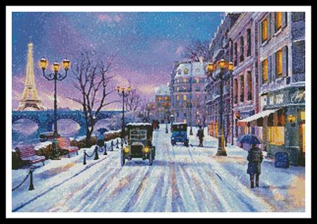 Wintertime In Paris - Artecy Cross Stitch