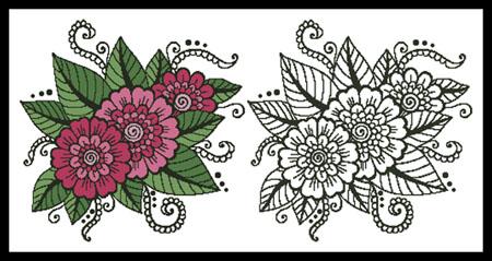 Flower Design 1 - Artecy Cross Stitch