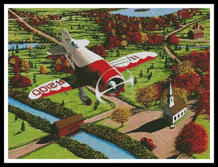 Gee Bee Over New England - Artecy Cross Stitch