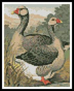 Mini Toulouse Geese - Artecy Cross Stitch