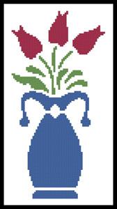 Vase Of Tulips - Artecy Cross Stitch