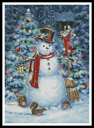 Woodland Snowman - Artecy Cross Stitch